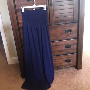 Dark blue maxi dress